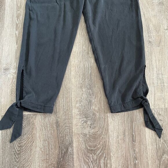 Reformation Avalon Vintage Black Ankle Tie High Waisted Trouser - Size: 10 - Picture 10 of 13